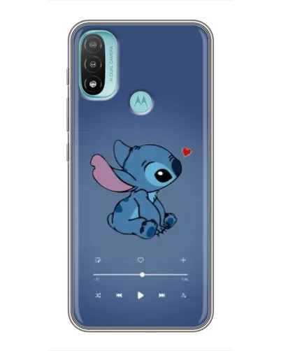 Чехол для Motorola MOTO E40 с картинкой «Музыкальный Stitch»