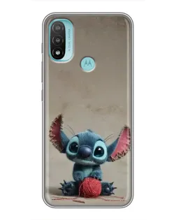 Чехол для Motorola MOTO E40 с картинкой «Стич на коричневом фоне» Чехол для Motorola MOTO E40 с картинкой «Стич на коричневом фоне»