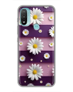 Чехол для Motorola MOTO E40 с картинкой «Ромашки на фиолетовом» Чехол для Motorola MOTO E40 с картинкой «Ромашки на фиолетовом»