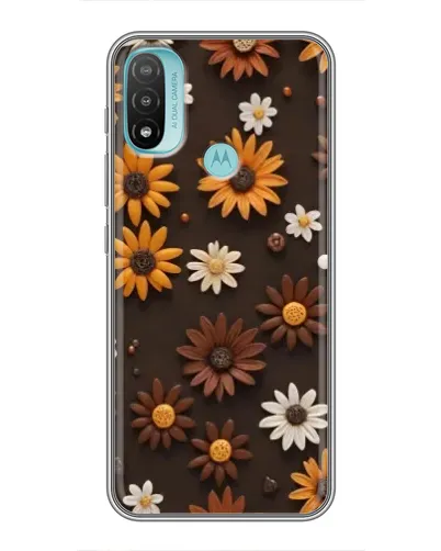Чехол для Motorola MOTO E40 с картинкой «Узор из маленьких подсолнухов» Чехол для Motorola MOTO E40 с картинкой «Узор из маленьких подсолнухов»