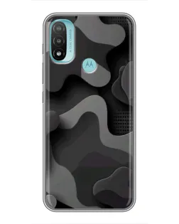 Чехол для Motorola MOTO E40 с картинкой «Темный абстрактный камуфляж» Чехол для Motorola MOTO E40 с картинкой «Темный абстрактный камуфляж»