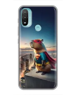 Чехол для Motorola MOTO E40 с картинкой «Капи-мен супергерой» Чехол для Motorola MOTO E40 с картинкой «Капи-мен супергерой»