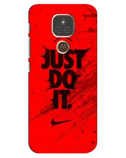 Чехол для Motorola MOTO E7 Plus с картинкой «Nike Just Do It» Чехол для Motorola MOTO E7 Plus с картинкой «Nike Just Do It»