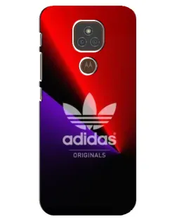 Чехол для Motorola MOTO E7 Plus с картинкой «Adidas Red Neon»