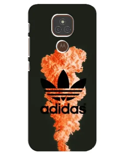 Чехол для Motorola MOTO E7 Plus с картинкой «Оранжевый дым Adidas» Чехол для Motorola MOTO E7 Plus с картинкой «Оранжевый дым Adidas»