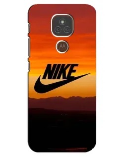 Чехол для Motorola MOTO E7 Plus с картинкой «Nike — вечерний горизонт»