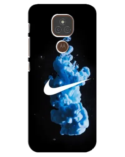 Чехол для Motorola MOTO E7 Plus с картинкой «Nike и синий дым» Чехол для Motorola MOTO E7 Plus с картинкой «Nike и синий дым»