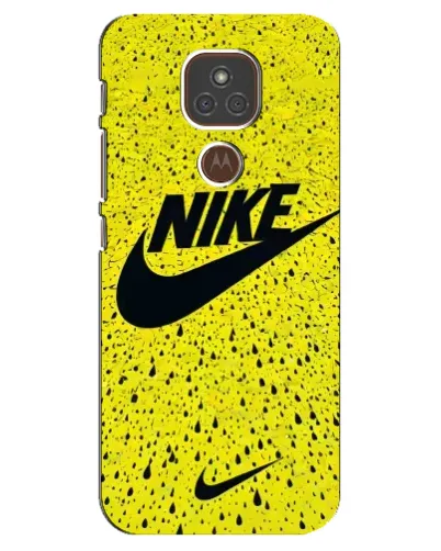 Чехол для Motorola MOTO E7 Plus с картинкой «Желтый текстурный Nike» Чехол для Motorola MOTO E7 Plus с картинкой «Желтый текстурный Nike»