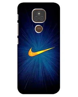 Чехол для Motorola MOTO E7 Plus с картинкой «Синий пульс Nike» Чехол для Motorola MOTO E7 Plus с картинкой «Синий пульс Nike»
