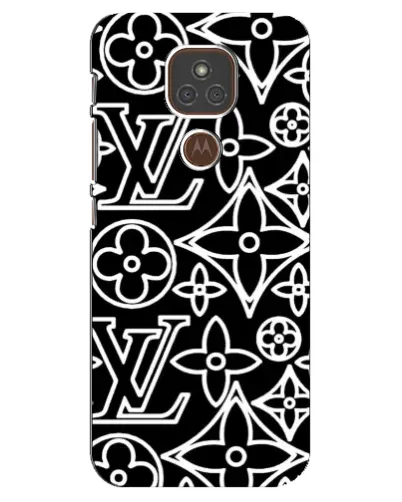 Чехол для Motorola MOTO E7 Plus с картинкой «Черно-белый узор LV» Чехол для Motorola MOTO E7 Plus с картинкой «Черно-белый узор LV»