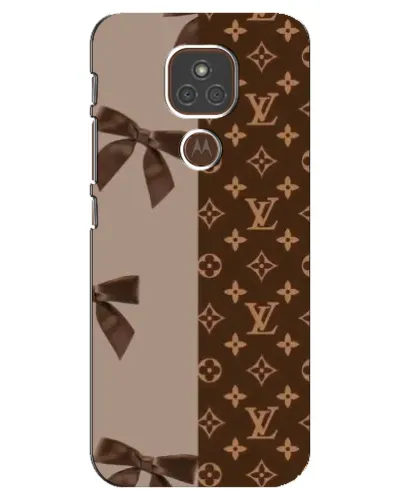 Чехол для Motorola MOTO E7 Plus с картинкой «Louis Vuitton — банты» Чехол для Motorola MOTO E7 Plus с картинкой «Louis Vuitton — банты»
