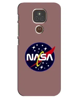 Чехол для Motorola MOTO E7 Plus с картинкой «NASA — ретро космос» Чехол для Motorola MOTO E7 Plus с картинкой «NASA — ретро космос»