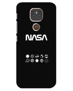 Чехол для Motorola MOTO E7 Plus с картинкой «NASA — технический принт» Чехол для Motorola MOTO E7 Plus с картинкой «NASA — технический принт»
