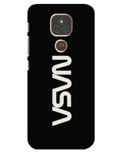Чехол для Motorola MOTO E7 Plus с картинкой «NASA — вертикальный логотип» Чехол для Motorola MOTO E7 Plus с картинкой «NASA — вертикальный логотип»