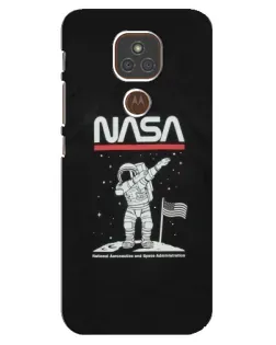 Чехол для Motorola MOTO E7 Plus с картинкой «NASA — шагаем по Луне» Чехол для Motorola MOTO E7 Plus с картинкой «NASA — шагаем по Луне»