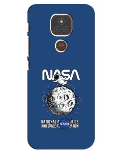 Чехол для Motorola MOTO E7 Plus с картинкой «NASA — лунная миссия» Чехол для Motorola MOTO E7 Plus с картинкой «NASA — лунная миссия»