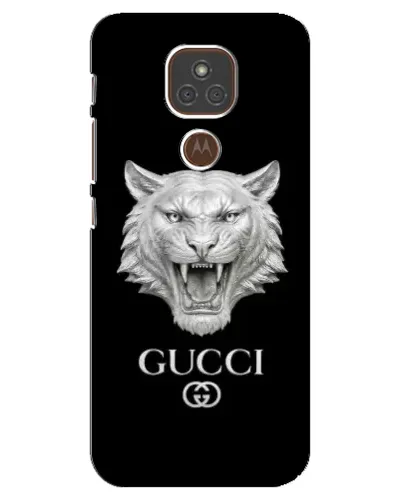 Чехол для Motorola MOTO E7 Plus с картинкой «Gucci — серебряный лев» Чехол для Motorola MOTO E7 Plus с картинкой «Gucci — серебряный лев»