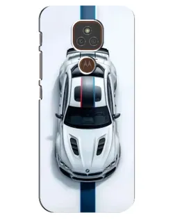 Чехол для Motorola MOTO E7 Plus с картинкой «Вид сверху — BMW M»