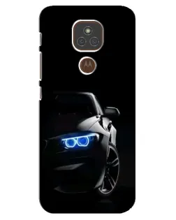 Чехол для Motorola MOTO E7 Plus с картинкой «BMW — ночной взгляд»