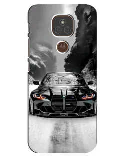 Чехол для Motorola MOTO E7 Plus с картинкой «BMW — акварельный дрифт»