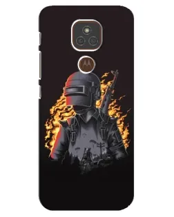 Чехол для Motorola MOTO E7 Plus с картинкой «PUBG — огненный силуэт» Чехол для Motorola MOTO E7 Plus с картинкой «PUBG — огненный силуэт»