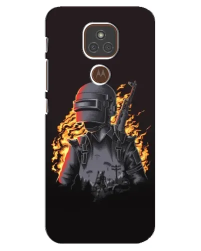 Чехол для Motorola MOTO E7 Plus с картинкой «PUBG — огненный силуэт» Чехол для Motorola MOTO E7 Plus с картинкой «PUBG — огненный силуэт»