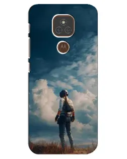 Чехол для Motorola MOTO E7 Plus с картинкой «Герой PUBG на скале» Чехол для Motorola MOTO E7 Plus с картинкой «Герой PUBG на скале»