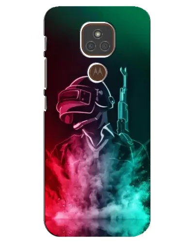 Чехол для Motorola MOTO E7 Plus с картинкой «PUBG — огненный воин» Чехол для Motorola MOTO E7 Plus с картинкой «PUBG — огненный воин»