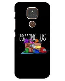 Чохол для Motorola MOTO E7 Plus з картинкою «Логотип Among Us»