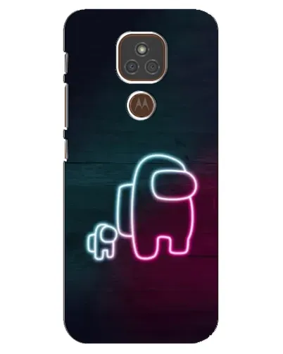 Чехол для Motorola MOTO E7 Plus с картинкой «Among Us неон-арт» Чехол для Motorola MOTO E7 Plus с картинкой «Among Us неон-арт»