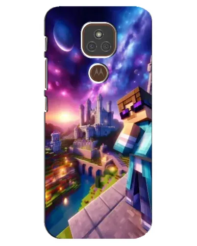 Чехол для Motorola MOTO E7 Plus с картинкой «Стив и космос» Чехол для Motorola MOTO E7 Plus с картинкой «Стив и космос»