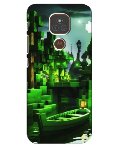 Чехол для Motorola MOTO E7 Plus с картинкой «Minecraft лесной пейзаж» Чехол для Motorola MOTO E7 Plus с картинкой «Minecraft лесной пейзаж»