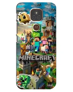 Чехол для Motorola MOTO E7 Plus с картинкой «Замок Minecraft» Чехол для Motorola MOTO E7 Plus с картинкой «Замок Minecraft»