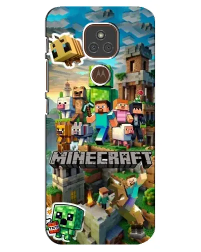 Чехол для Motorola MOTO E7 Plus с картинкой «Замок Minecraft» Чехол для Motorola MOTO E7 Plus с картинкой «Замок Minecraft»