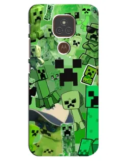 Чехол для Motorola MOTO E7 Plus с картинкой «Криперы Minecraft» Чехол для Motorola MOTO E7 Plus с картинкой «Криперы Minecraft»