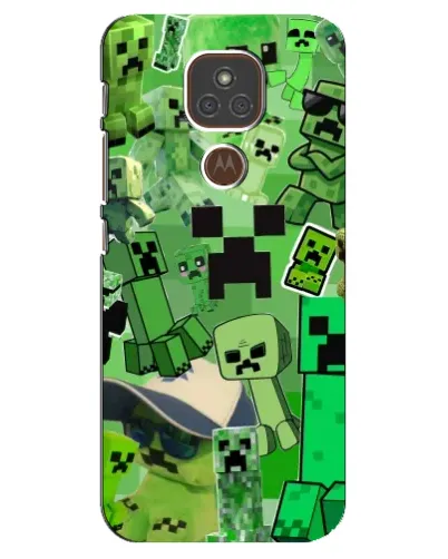 Чехол для Motorola MOTO E7 Plus с картинкой «Криперы Minecraft» Чехол для Motorola MOTO E7 Plus с картинкой «Криперы Minecraft»
