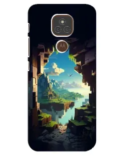 Чехол для Motorola MOTO E7 Plus с картинкой «Вид из пещеры» Чехол для Motorola MOTO E7 Plus с картинкой «Вид из пещеры»
