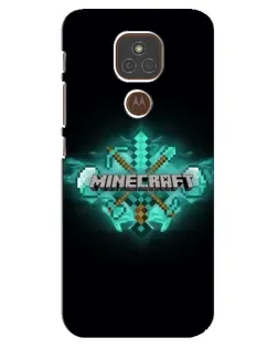 Чехол для Motorola MOTO E7 Plus с картинкой «Minecraft Diamond лого» Чехол для Motorola MOTO E7 Plus с картинкой «Minecraft Diamond лого»