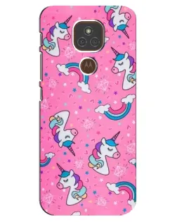 Чохол для Motorola MOTO E7 Plus з картинкою «Unicorn паттерн рожевий» Чохол для Motorola MOTO E7 Plus з картинкою «Unicorn паттерн рожевий»