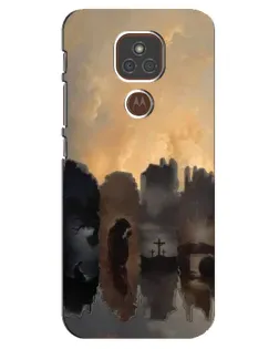 Чехол для Motorola MOTO E7 Plus с картинкой «Дорога к вере»