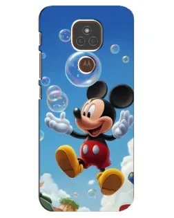 Чехол для Motorola MOTO E7 Plus с картинкой «Mickey и мыльные пузыри» Чехол для Motorola MOTO E7 Plus с картинкой «Mickey и мыльные пузыри»