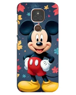 Чехол для Motorola MOTO E7 Plus с картинкой «Осенний Mickey Mouse» Чехол для Motorola MOTO E7 Plus с картинкой «Осенний Mickey Mouse»