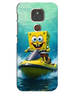 Чехол для Motorola MOTO E7 Plus с картинкой «Спанч Боб на гидроцикле» Чехол для Motorola MOTO E7 Plus с картинкой «Спанч Боб на гидроцикле»