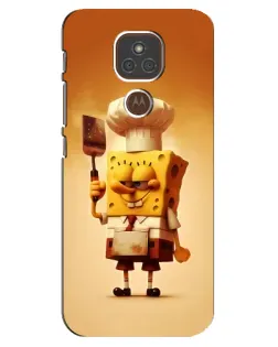 Чехол для Motorola MOTO E7 Plus с картинкой «Губка Боб повар» Чехол для Motorola MOTO E7 Plus с картинкой «Губка Боб повар»