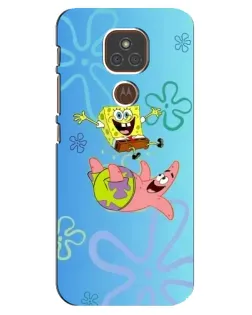 Чехол для Motorola MOTO E7 Plus с картинкой «Спанч Боб и Патрик» Чехол для Motorola MOTO E7 Plus с картинкой «Спанч Боб и Патрик»
