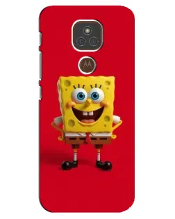 Чехол для Motorola MOTO E7 Plus с картинкой «Спанч Боб на красном» Чехол для Motorola MOTO E7 Plus с картинкой «Спанч Боб на красном»