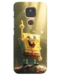 Чехол для Motorola MOTO E7 Plus с картинкой «Сияющий Спанч Боб» Чехол для Motorola MOTO E7 Plus с картинкой «Сияющий Спанч Боб»