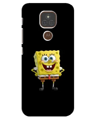 Чехол для Motorola MOTO E7 Plus с картинкой «Классический Губка Боб»