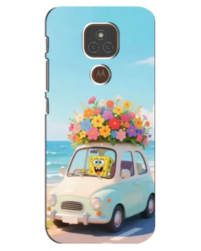 Чехол для Motorola MOTO E7 Plus с картинкой «Автомобильное путешествие»