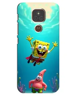 Чехол для Motorola MOTO E7 Plus с картинкой «Спанч Боб под водой» Чехол для Motorola MOTO E7 Plus с картинкой «Спанч Боб под водой»